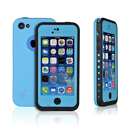 Best-electric New Waterproof Shockproof Dirtproof Snowproof Protection Case Cover Only for Apple Iphone 5c (Light blue)