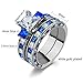 ringheart 2 Rings His and Hers Ring Couple Rings Matching Ring 1.5ct AAA Cz Womens Wedding Ring Sets Tungsten Mens Wedding Bands