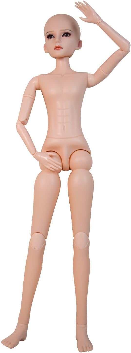 Proudoll Customized 1/3 BJD Doll 60cm 24" Ball Jointed SD Dolls Move Joints PVC DIY Male Doll Body Handmade Makeup Oliver