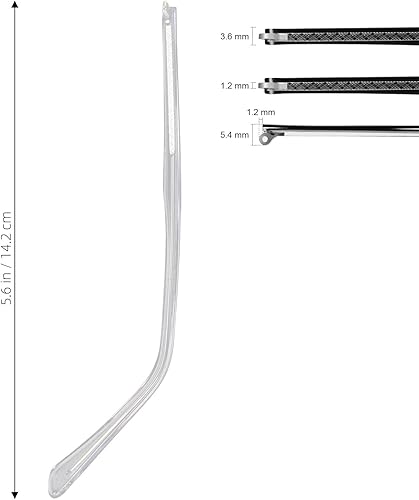 Miniatura 2 de iplusmile 1 par de patillas de repuesto de lentes de metal, lentes transparentes, brazos, piernas, kit de reparación de gafas con almohadillas de