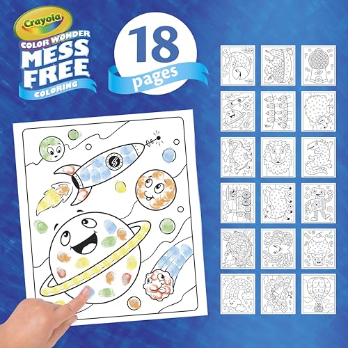 Crayola 752842 Color Wonder Mess Free Fingerprint Ink Painting Activity Set, Finger Painting Alternative, Toddler Coloring thumb #4