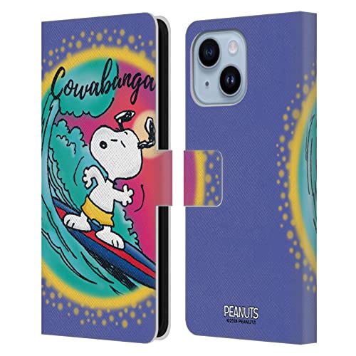 Étui Peanuts Snoopy pour iPhone 14 Plus Housse Portefeuille en Cuir