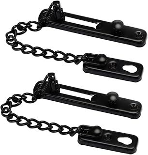 Yardenfun 2pcs Door Chain Protection Bolt Door Extruded Chain Anti-Leech Hotel Locks for Doors Travel Door Lock Chain Lock for Hotel Door Hotel Door Locks Chain Belt Shield