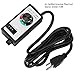 1500W Fan Speed Controller Variable Vent Speed Adjuster 120V 15A US Plug with 6.6ft Cord for Duct Inline Fan Vent Blower fan speed controller 120v voltage regulator variable speed controller