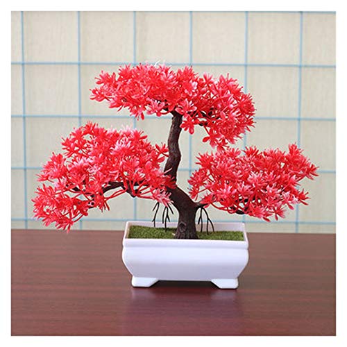 Künstlicher Bonsai-Baum, 1 Stück, künstliche Pflanzen, Bonsai, kleine Baum-Topfpflanzen, künstliche Blumen, Topfornamente für Heimdekoration, Zimmer, Hotel, Gartendekoration - Image 6