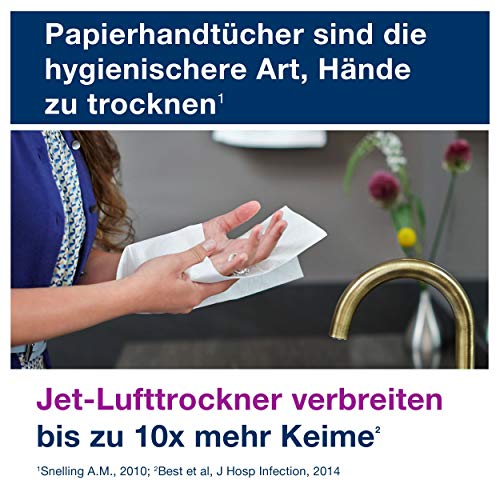 Tork Xpress Multifold Papierhandtücher 150299 - H2 Universal Falthandtücher für Handtuchspender - mehrfach gefaltet, 2-lagig, weià - 20 x 237 Tücher – Bild 7