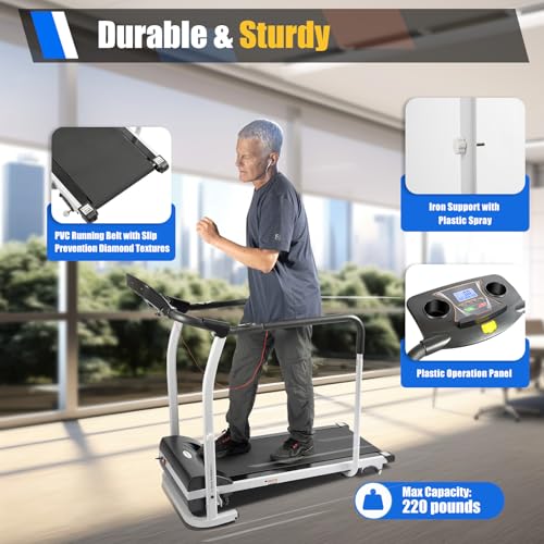 Caminadora plegable con manillares largos para equilibrio y recuperación miniatura 7
