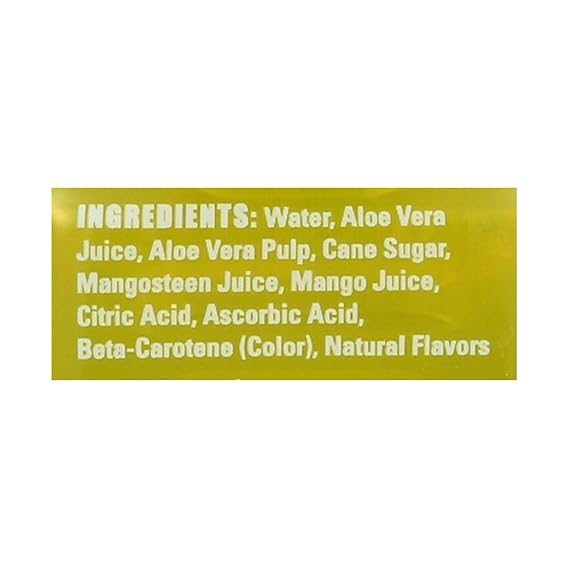 Alo Original Allure Aloe Vera Juice Drink - Mangosteen and Mango - Case of 12 - 16.9 fl oz.