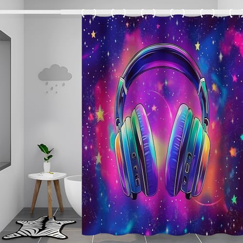 Rideau de douche anti-collement 180x180 cm imperméable et lesté