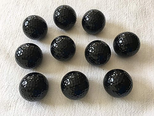 MEIERLE & Söhne 10 Stück Schwarze Golfbälle schwarz Golfball