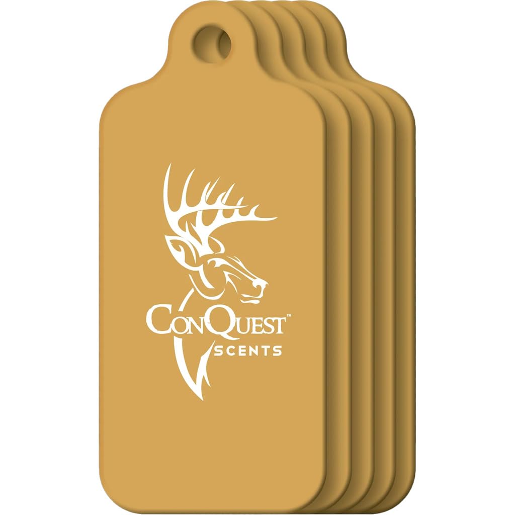 Conquest ScentsRuttingBuck ThermaPads – Buck Rut Scent Deer Attractant Pads for Pre-Rut, Rut & Post-Rut Hunting – Long-Lasting, Heated Dispenser Compatible – 5-Pack