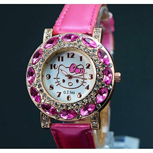 Relógio Feminino Pulso Hello Kitty Infantil Adulto Rosa Pink