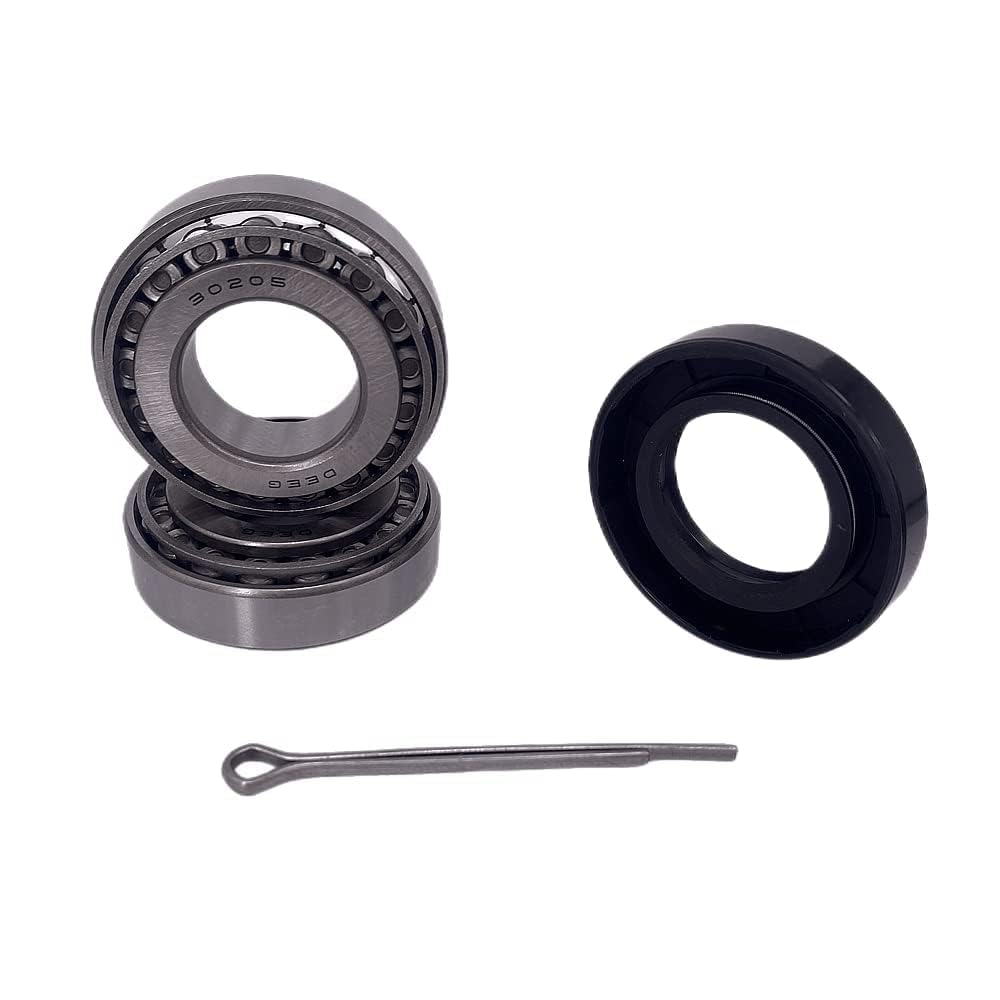 DEEG Harbor Freight Trailer Bearing kit 30205 Bearings and Seal tc 30x52x10mm Fits 25mm Trailer axles