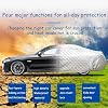 Funda para auto con protección contra granizo acolchada para Kia Sonet 2020-2024, protector reforzado para todo clima, resistente al agua, para SUV/Sedán con bandas reflectantes vde23v 5