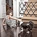Relaxdays Hundeabsperrgitter, ausziehbar bis 118 cm, 69-82,5 cm hoch, Bambus, Hunde Schutzgitter, Treppe & Tür, schwarz