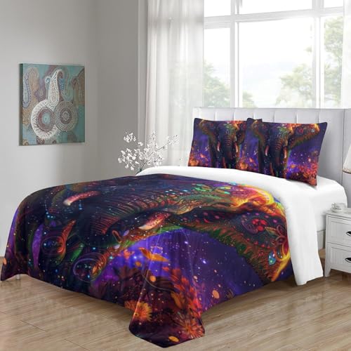 Housses de couette 200x200 microfibre avec parure de lit imprimée 3D - 5