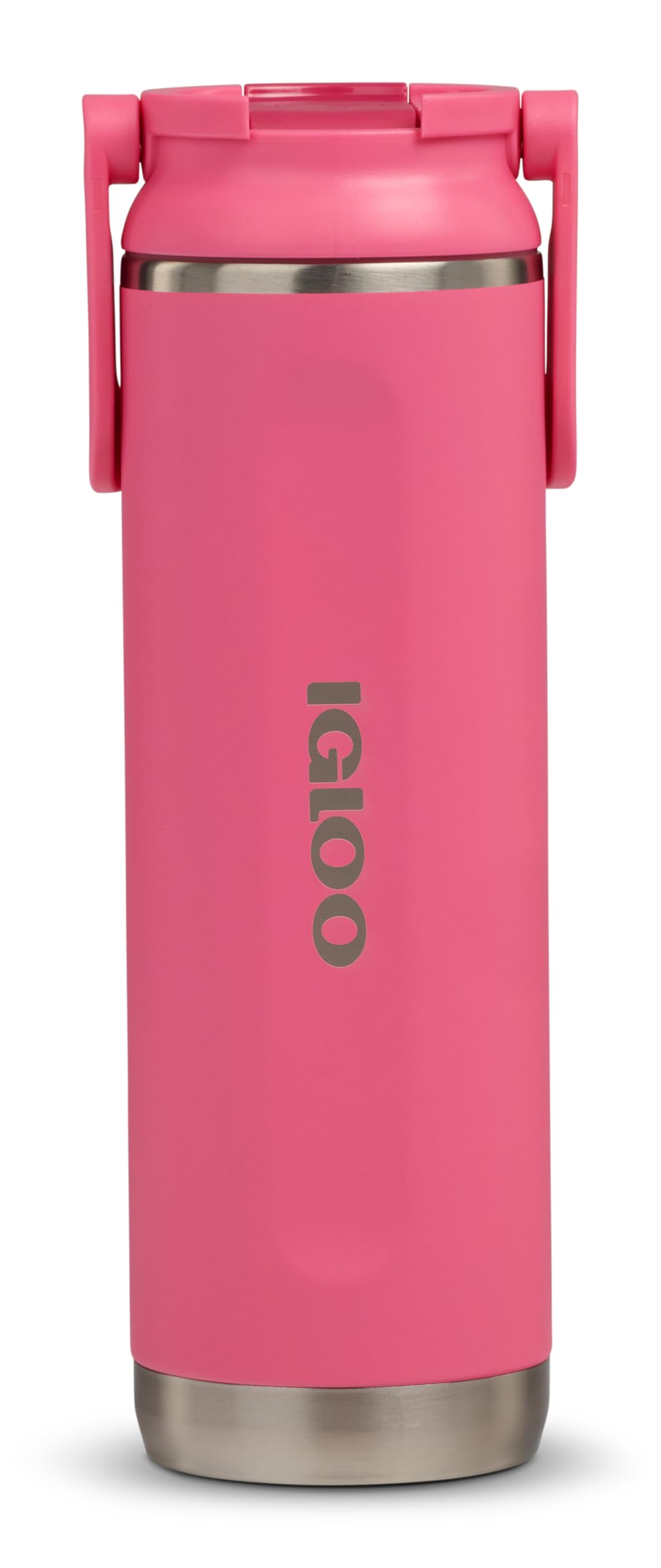 Igloo 20 Oz Stainless Steel Sport Sipper Bottle, Thrift Pink
