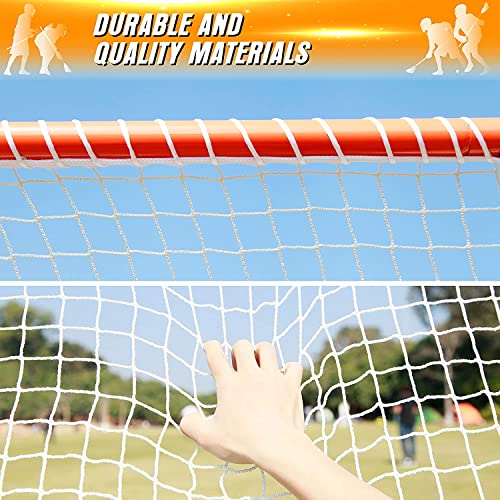 Tgu Lacrosse Goals For Youth & Kids, Metal 6'X6' Children Teens Backyard Training, Practice & Exercise, Orange (Eoh02940) #TOP4