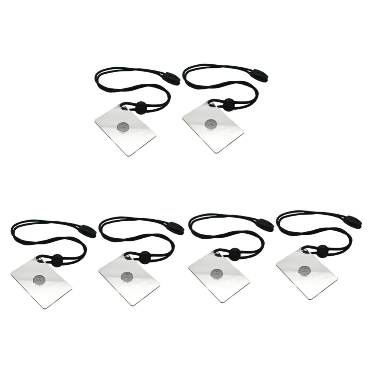 Sosoport 6stücke Multifunktionaler Signalspiegel Für Outdoor-aktivitäten Reflektierender Notspiegel Für Camping Wandern Und Im Freien