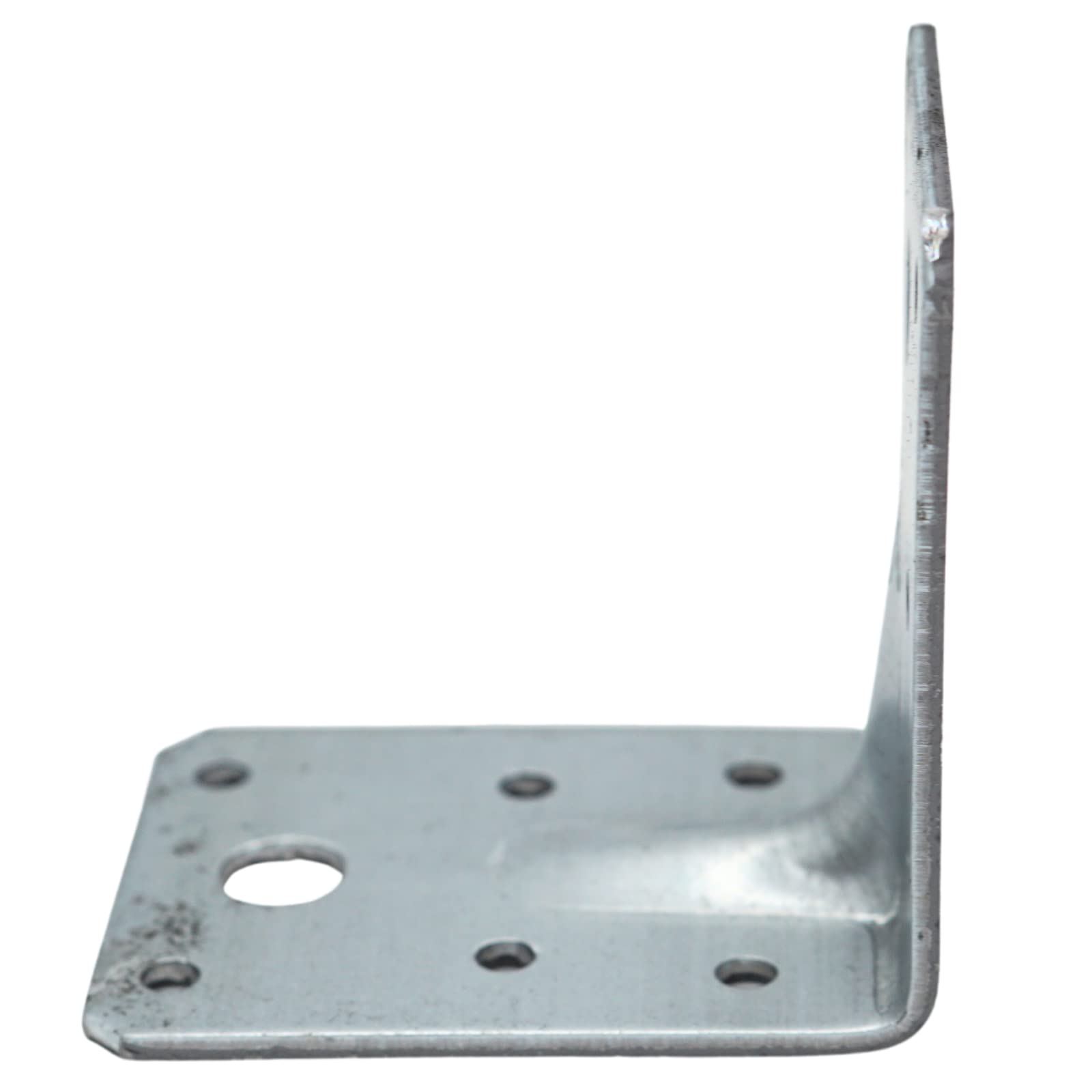 FLG | Winkelverbinder mit Steg 105 x 105 x 90 x 3 mm - 50 Stück - Holzverbinder Bauwinkel Eckwinkel Lochwinkel mit E-TA Zulassung (ETA-09/0134) Feuerverzinkt (105 x 105 x 90 mm - mit Sicke)