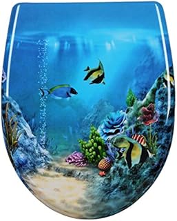 WOLTU Quick Release Toilet Seat with Soft Close Slow Hinge Attached Fittings Antibacterial for Bathroom