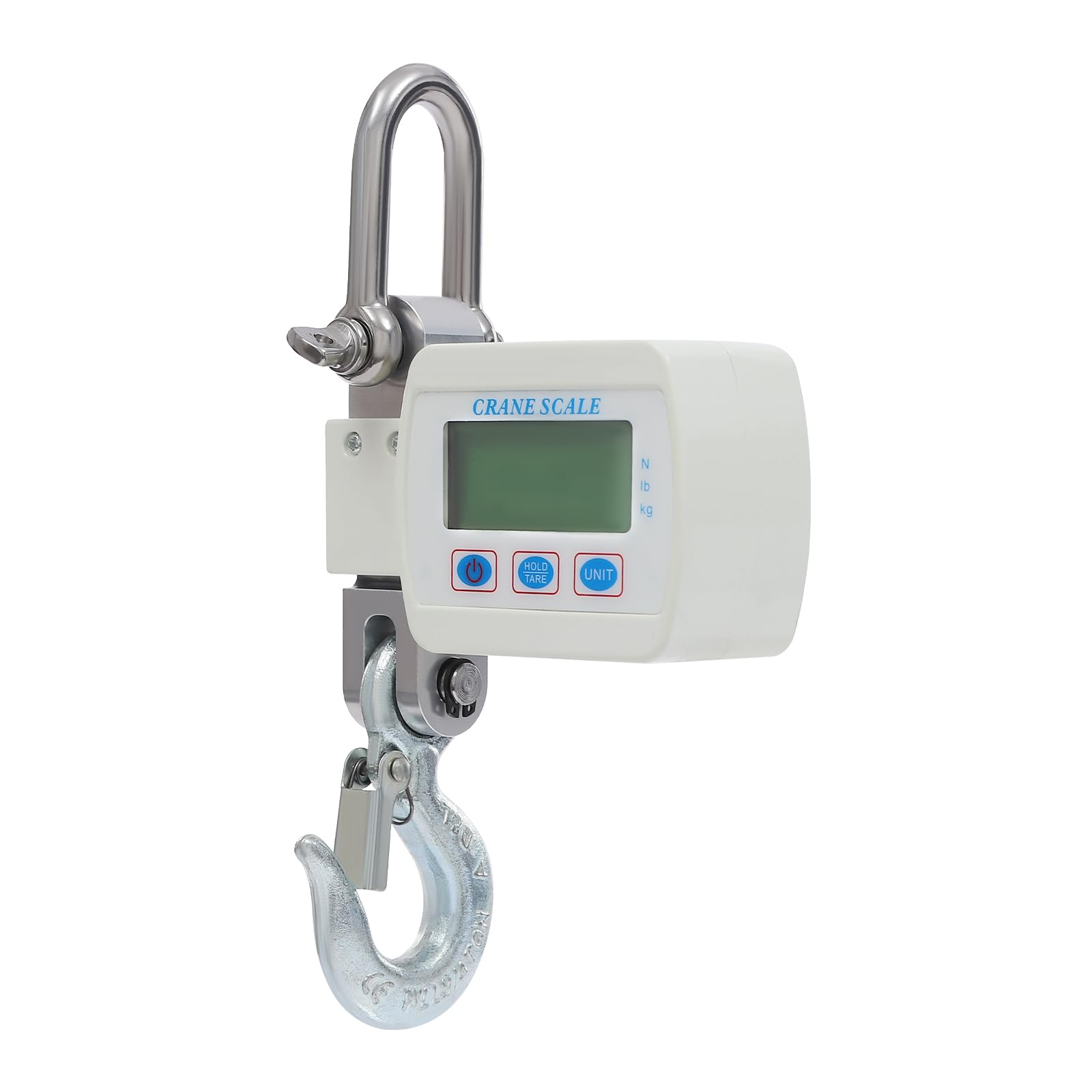 Báscula colgante digital de 500 kg, báscula electrónica colgante con sensor preciso y pantalla LCD, mini báscula portátil para granja, fábrica, caza