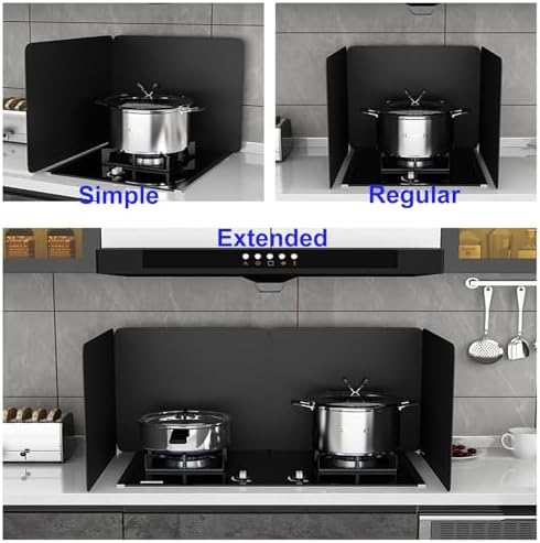 Foldable Nonstick Oil Splash Guard - 30x30cm Cooking Splatter Shield, Easy to Clean, Customizable Kitchen Protector, Perfect for Frying & Grilling, Durable & Reusable