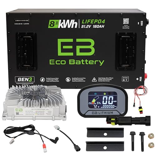 Eco Battery GEN3 51V 160Ah Lithium Golf Cart Battery Bundle