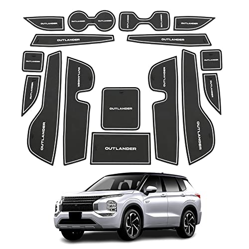 Hearsheng 三菱 新型アウトランダーPHEV(OUTLANDER PHEV) GN0W GN系(2021年12月~)専用シリコンゴム素材インテリアラバーマット ゴムマット ドアポケットマット コンソールマット ドレスアップ べり止め 裏面滑り止め
