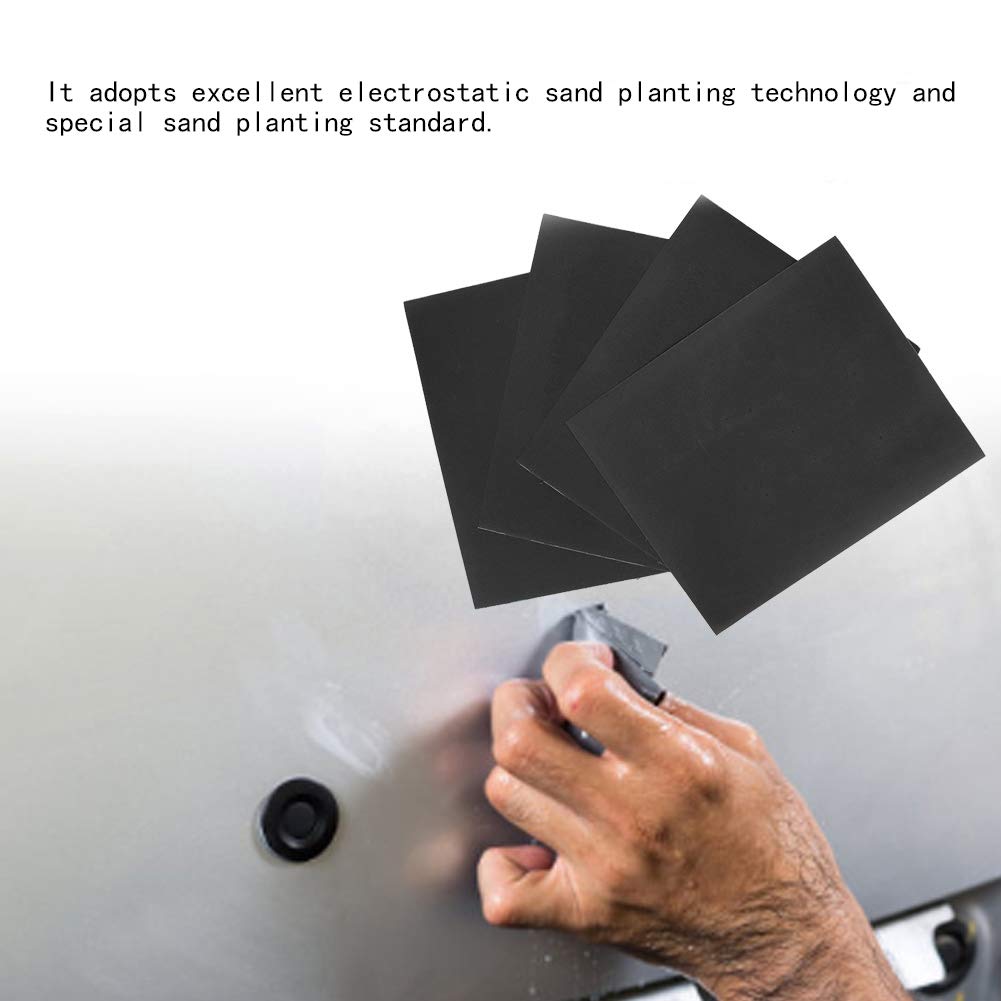 Sand Paper Sheets CW 1200-2c 100PCS Silicon Carbide Wet Dry Sandpaper Assortment for Wood Metal Polishing Hand Sanding or Orbital Sander Use