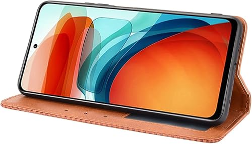 Miniatura 4 de Jielangxin Keji Funda para Xiaomi Poco X3 GT Caso,Funda para Xiaomi Redmi Note 10 Pro 5GPoco X3 GT Funda de cuero PU Flip Cover Marrón