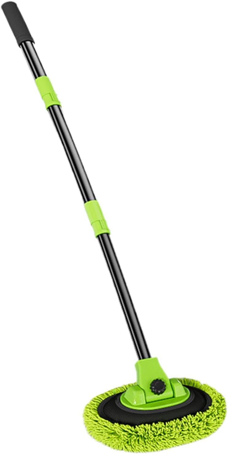 Extendable Car Mop, 102x27x27cm Chenille Microfiber Washing Tool with Aluminum Alloy Handle for Dust Removal, Auto Detailing, Car Cleaning, Garage, Home Use