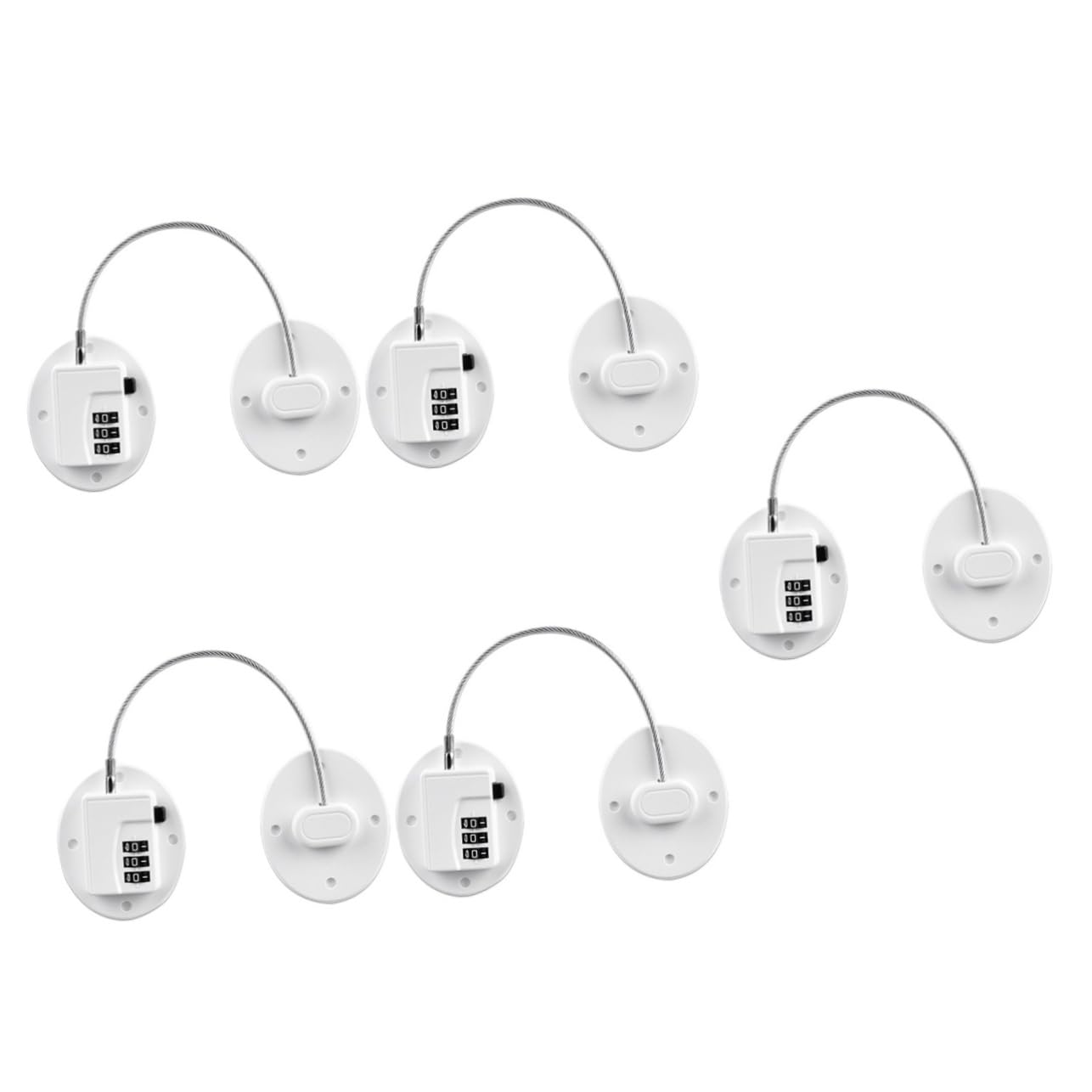 5piezas Cerradura De Seguridad Digital Para Refrigerador Sin Bloqueo Infantil Protección Para Muebles y Electrodomésticos Bebés