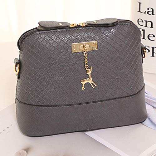 menolana Bolsa de Ombro Casual Feminina de Couro para Viagem Diária Bolsa Crossbody com Alça Removív