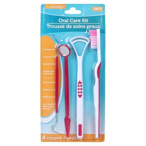 kit de cuidado bucal 4 unidades kit de cuidado bucal con 4 unidades (rosa, rosado)
