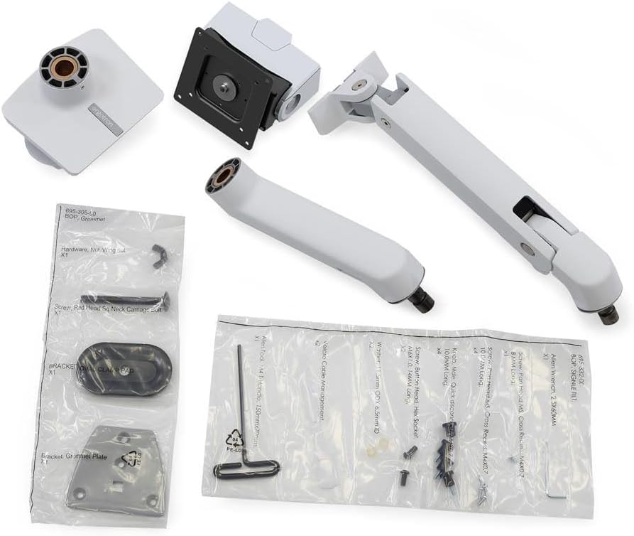 HX ARM WITH VERY HEAVY DUTY PIVOT, DESK MOUNT, BWT