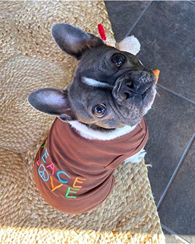 Parisian Pet Peace Love Dog T-Shirt, M #TOP3