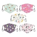 ?USA in Stock Fast Delivery? Kids Cartoon Cotton ???????????????? Washable Dustproof Breathable Face_Mask Covering for Children
