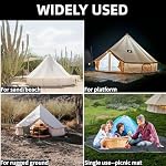 B5PRO/B2/B2A Canvas Bell Tent Footprint, 3/4/5/6m - Image 6