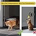 PETLESO Dog Door for Screen Door, Cat Door Screen Small Dog Door Insert for Sliding Door Easy Install, Small 8