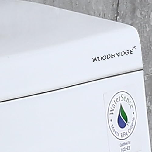 Miniatura 9 de WOODBRIDGE E T-0008 - Inodoro de bidé de lujo, inodoro alargado de una pieza con asiento de bidé avanzado, altura de silla, asiento de inodoro