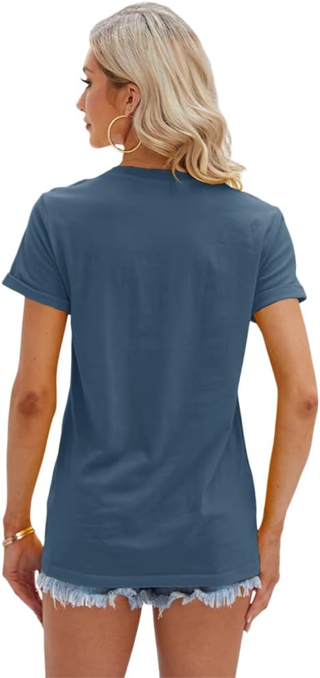 Cicy Bell Women's T Shirts Short Sleeve Tees Sunflower Graphic Loose Summer Tops - Image 4