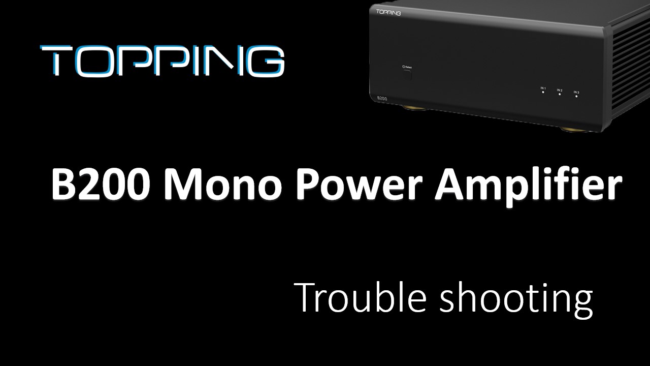 Amazon.com: Topping B200 Mono Pure Power Amplifier - 200W Ouput 3