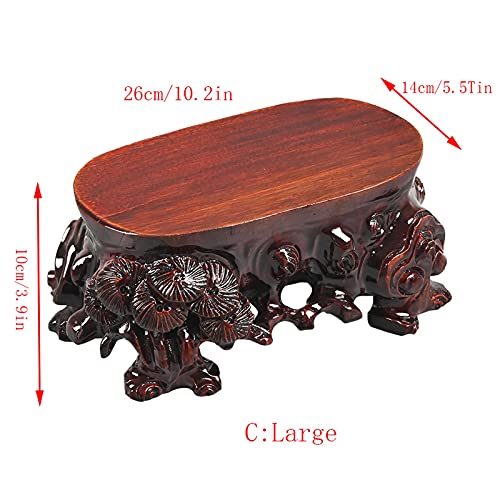 Aquarium base de vase en bois pot de fleur et support de statue