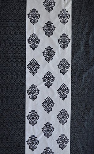 Image of Home Sizzler WHT DMK Set of 4 Window Curtain - 5 Feet Long
