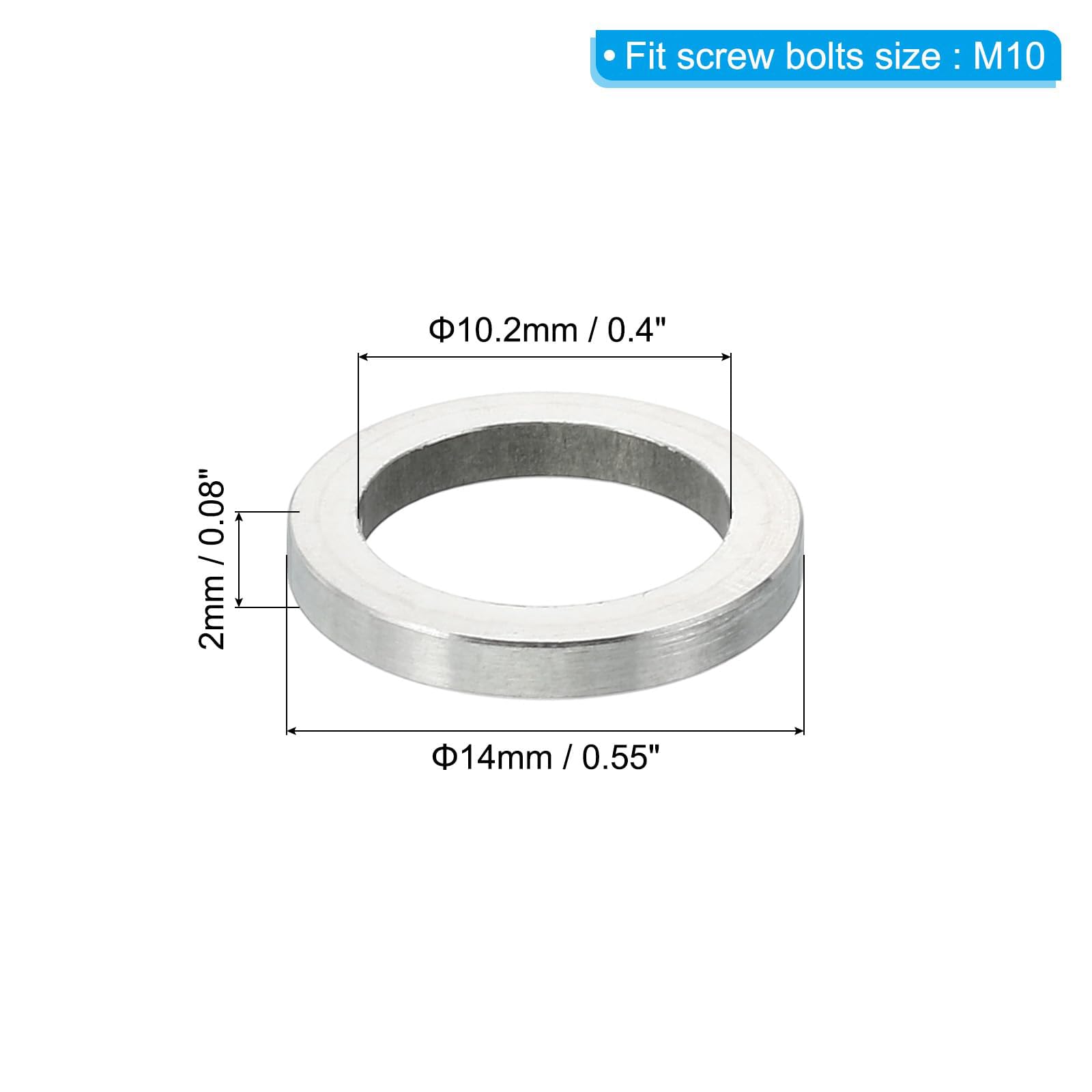 Unifizz M10 Stainless Steel Spacers - Image 2