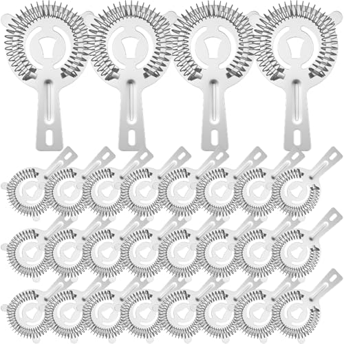 32 Pcs Bar Bartender Strainer Stainless Steel Drink Cocktail Strainers