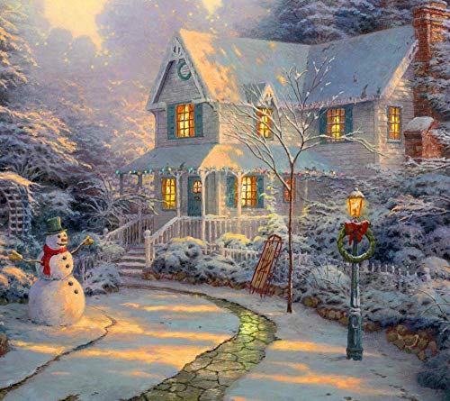 Peinture numérique sans cadre - Père Noël - Traîneau en bois - Peinture par numéro - Peinture à l'huile - Peinture sur toile - Décoration d'intérieur - Cadeau Cover