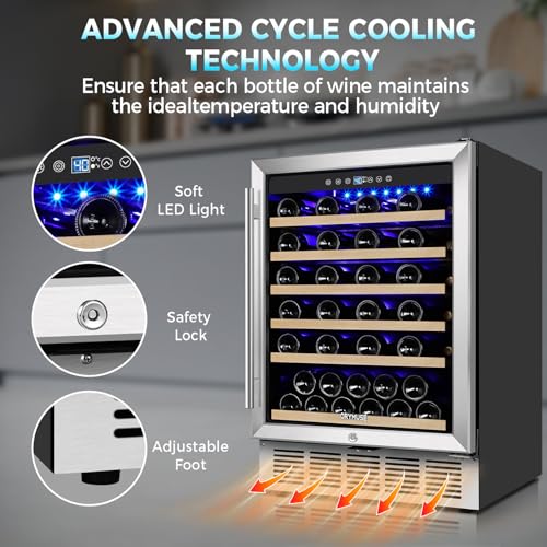 Stainless Steel Wine Cooler Refrigerator