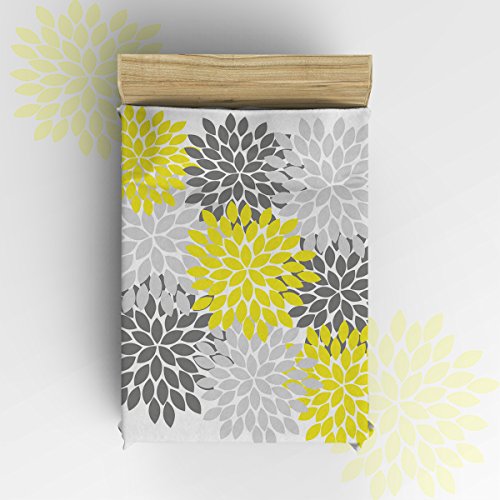 Sun-Shine Flannel Fleece Luxury Blanket Home Multicolor Dahlia Pinnata Flower Throw Lightweight Cozy Plush Microfiber Colorful Blanket 50X60Inches Black, Yellow, Grey #TOP1